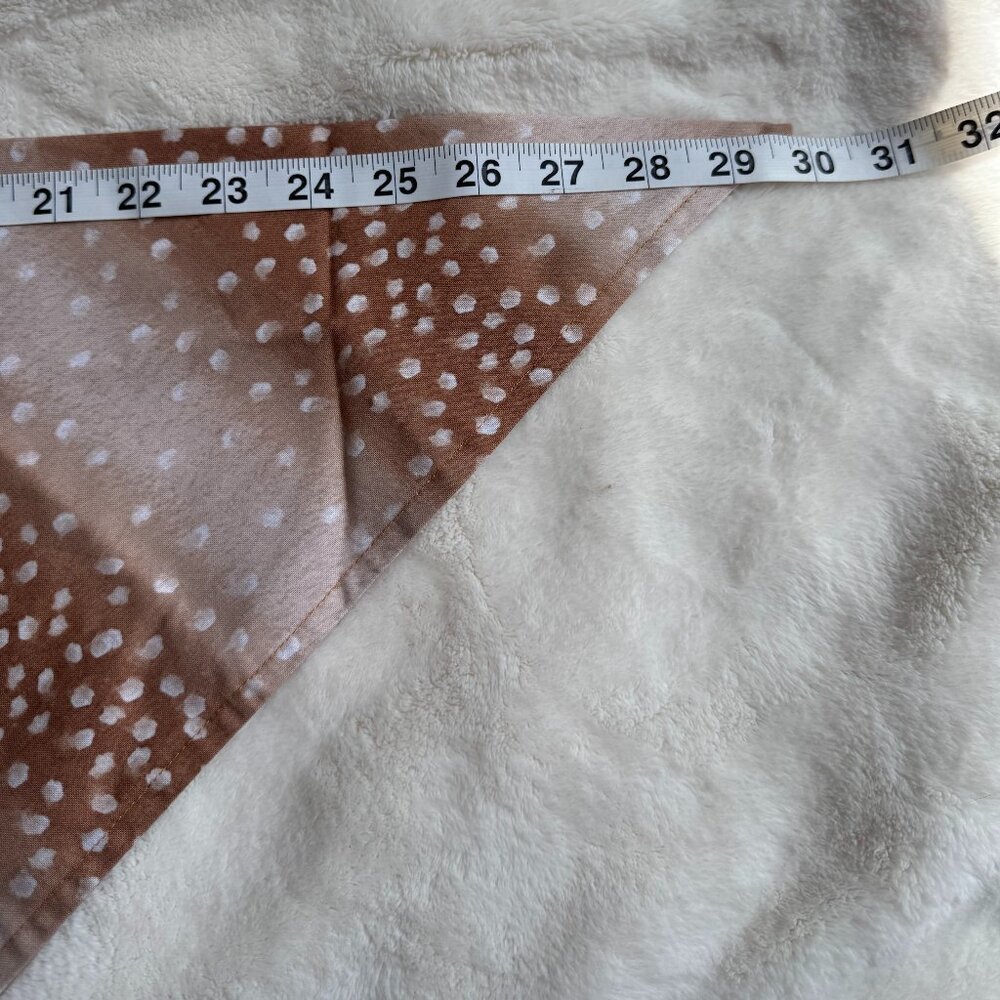 NWT Skippy & Pepper Deer Fawn Print Dog Bandana, Brown, Tan, + White, Size Large - Picture 14 of 16
